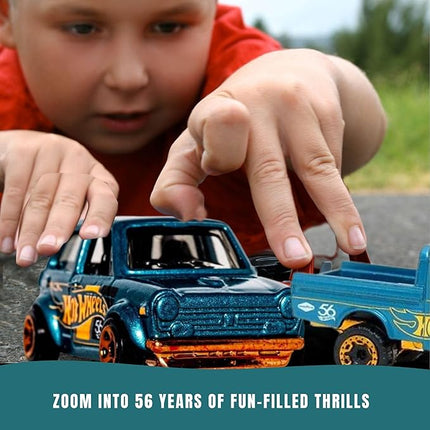 Worldwide Nutrition Bundle Compatible with Hotwheels 56th Pearl and Chrome 2024 Die-Cast - Custom '70 Honda N600 - Exclusive Anniversary Edition with Turquoise and Copper-Color Theme