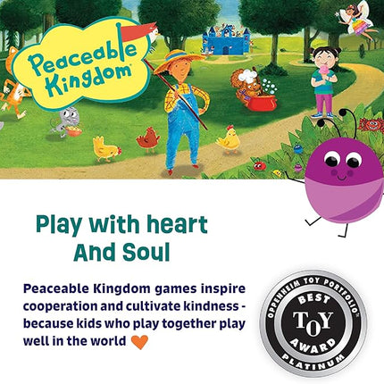 Peaceable Kingdom Snug as a Bug in a Rug Award Winning Cooperative Preschool Skills Builder Game for 2 to 4 Kids ages 3+