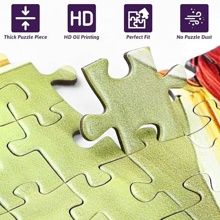 1000pcs Jigsaw Puzzles - Cartoon Dog Jigsaw Puzzles for Adults, Waterproof & Scratch-Resistant Paper Puzzle, Vibrant Cartoon Dog Design, Perfect DIY Decor & Brain-Teasing Challenge
