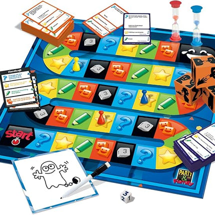 Jumbo Party & Co. Family Board Game - Fun Multi-Challenge Game for 8+ Years, Multiplayer Family Entertainment.