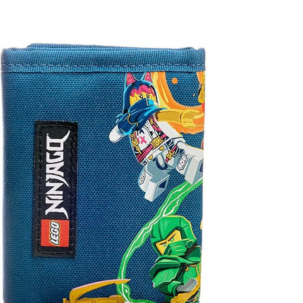 LEGO Trifold Wallet, Kids Unisex Wallet for Boys and Girls, with Clear ID Window, Card and Cash Pockets and Secure Hook and Loop Closure, Stronger Together