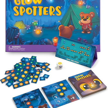 SimplyFun Glow Spotters - A Visual and Adventurous Math Game for Kids, Earn Your Firefly Badge with Addition - 1 to 4 Players, for Kids Ages 5 & Up
