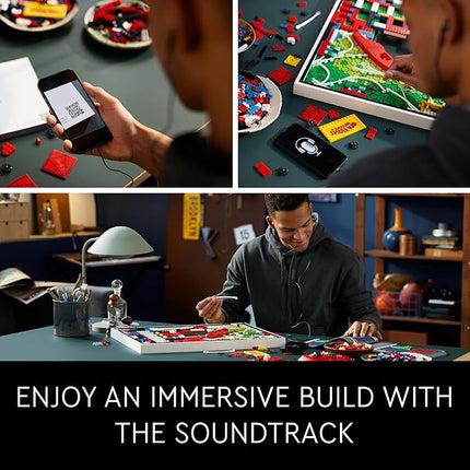 LEGO Art The Amazing Spider-Man 31209 Build & Display Home Decor Wall Art Kit, Nostalgic Super Hero Gift for Adults or Back to School Gift for Teen Spider-Man Fans