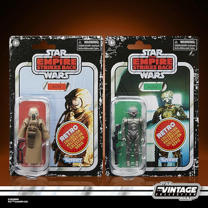 STAR WARS Retro Collection 4-LOM & Zuckuss, 2-Pack, The Empire Strikes Back 3.75-Inch Collectible Action Figures, Ages 4 and Up (Amazon Exclusive)