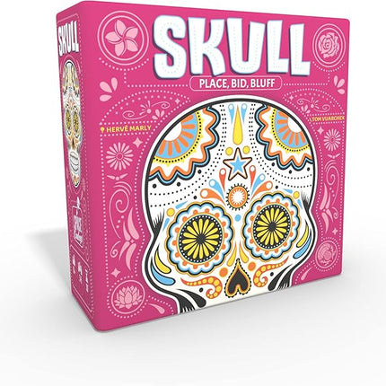 Asmodee Skull Party Game - Bluffing and Strategy Game, Family Fun for Kids & Adults, Ages 13+, 3-6 Players, 30 Minute Playtime