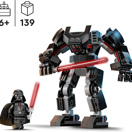 LEGO Star Wars Darth Vader's Mecca, Buildable Action Figure with Articulated Pieces, Cabin for Minifigure, Red Laser Sword, Collectible Toy for Boys and Girls Ages 6+ 75368