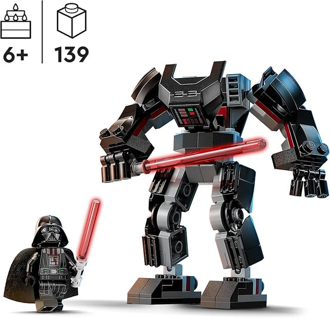 LEGO Star Wars Darth Vader's Mecca, Buildable Action Figure with Articulated Pieces, Cabin for Minifigure, Red Laser Sword, Collectible Toy for Boys and Girls Ages 6+ 75368