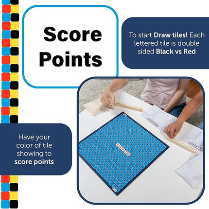 Flip Words, Fun Exciting New Twist On Classic Word Board Games, Challenging 2 Player Crossword Game - A Mensa Mind Games Recommended Game