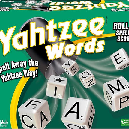 Winning Moves Yahtzee Words Games USA, Family Word Game Version of Yahtzee for 2 or More Players, Ages 8+