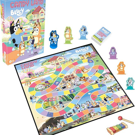 Hasbro Gaming Candy Land Bluey Edition Board Game | Ages 3 and Up | 2-6 Players | Play as Dad, Mum, Bluey, Bingo, Muffin, or Socks | Preschool Games | Kids Gifts (Amazon Exclusive)