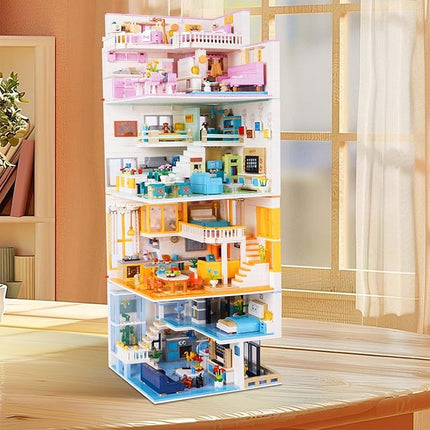 Friends House Building Block Set, Pets Collection Small Brick Model Set, Creative Mini Toy Building Sets, Children’s Day Birthday for Teens Kids Boys Girls 8+, 1048 PCS