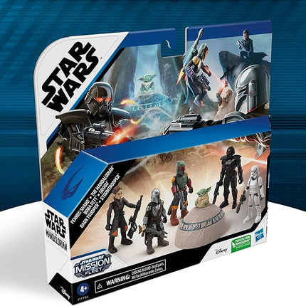 STAR WARS Mission Fleet, 2.5-Inch Scale Mandalorian Action Figure Set with 6 Figures & 8 Accessories, Toys for 4 Year Old Boys & Girls (Amazon Exclusive)