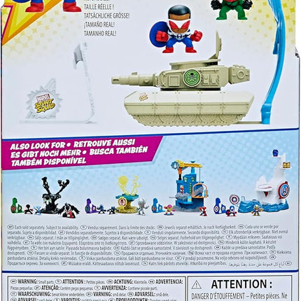 Marvel Stunt Squad Captain America vs. Red Skull Playset, 1.5-Inch Super Hero Action Figures, Toys for Kids Ages 4 and Up