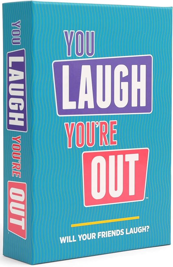 You Laugh You're Out A Party Game with Hilarious Charades Family Card Games for Adults & Kids, Halloween, 125 Prompt Cards Fun Card Games for Family Game Nights, Gatherings, & Parties Ages 14+