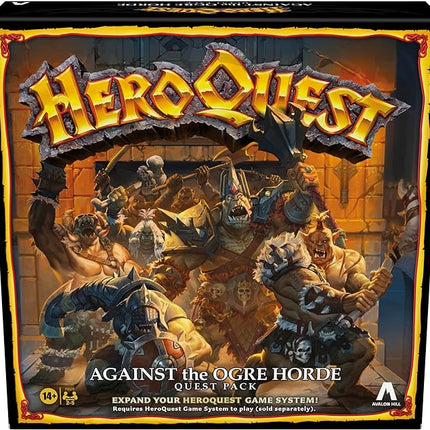 Avalon Hill Heroquest Against The Ogre Horde Quest Pack | Roleplaying Game | Ages 14+ | 2 to 5 Players | Requires HeroQuest Game System to Play, Multicolor, Pack 1