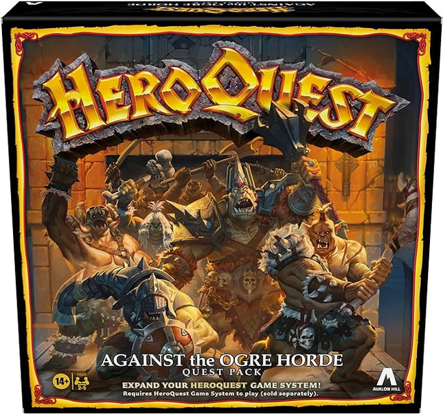 Avalon Hill Heroquest Against The Ogre Horde Quest Pack | Roleplaying Game | Ages 14+ | 2 to 5 Players | Requires HeroQuest Game System to Play, Multicolor, Pack 1