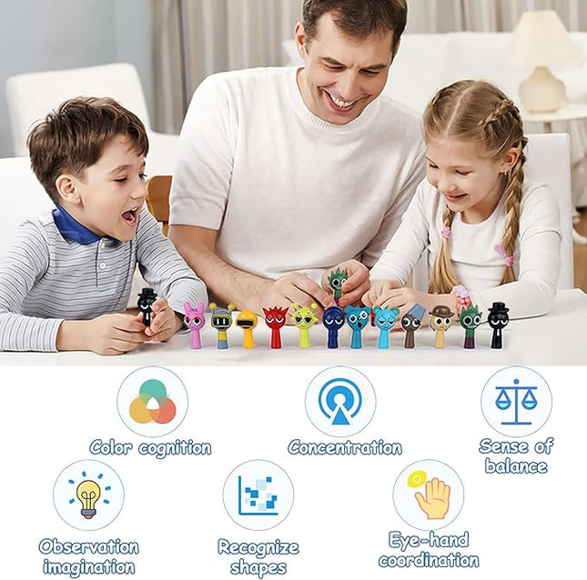 RZM Action Figures Mystery Box, Collectible Toy Figures for Kids & Adults, Mini Dolls for Home Desk Decor, Party Favors, Birthday Gifts for Boys and Girls (24Pcs)