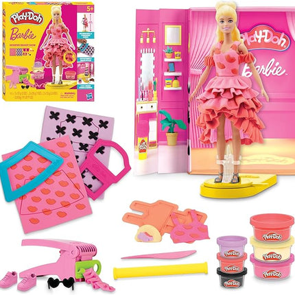 Play-Doh Barbie Designer Fashion Show Set, Make Doll Clothes with 21 Fashion Accessories & Modeling Compound, Kids Arts & Crafts for Girls & Boys 5+