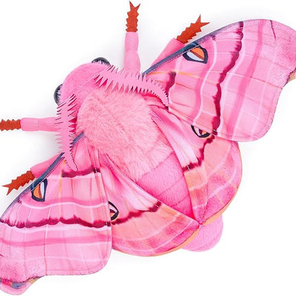 Hawkmoth Plush Toy，Hawkmoth Stuffed Animal，Pink，L