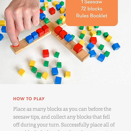 SimplyFun Kilter - The Educational Game of Levers & Motion - Irresistible Game & Hilarious Family Fun with an Introduction to Physics & Predicting Outcomes - Kids Game - 2 to 4 Players - Ages 8 & Up