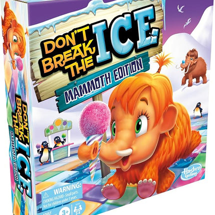 Hasbro Gaming Don’t Break The Ice Mammoth Edition Board Game | Ages 3 and Up | 2 to 4 Players | Preschool and Kids Games (Amazon Exclusive)