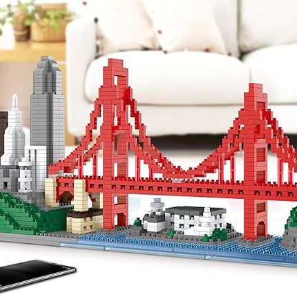 Architecture Skylines Micro Mini Block San Francisco Building Model Set Present Gift for Adults Ages of 14+ 1610pieces