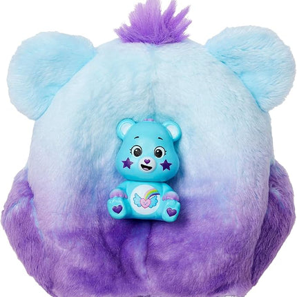 Barbie Cutie Reveal Care Bears Doll & Accessories, Series 2 Dream Bright Bear with 10 Surprises Including Color Change & Mini Bear