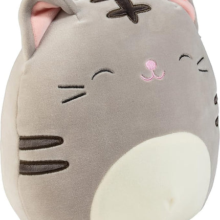 Squishmallows 8-Inch Tally The Grey Cat - Official Jazwares Plush - Collectible Soft & Squishy Kitty Stuffed Animal Toy - Add to Your Squad - Gift for Kids, Girls & Boys