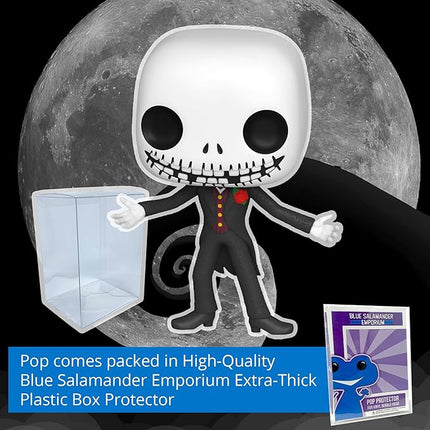 Blue Salamander Emporium Protective Case Bundled with Vinyl Figure – The Nightmare Before Christmas 30th Anniversary – Formal Jack Skellington Funko Pop #1381