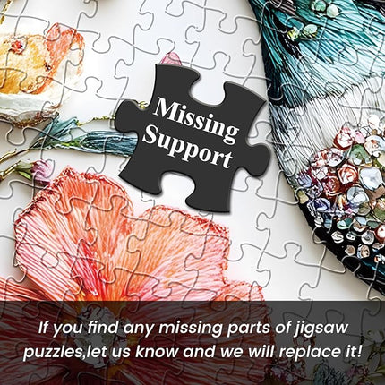 Puzzles for Adults 1000 Pieces,Jigsaw Puzzles 1000 Pieces Bird Puzzles Adult Puzzle Games Unique Cool Puzzle Recycled Cardboard Challenging Game Birthday Party Bird Lover Gift Toy 28x20 in