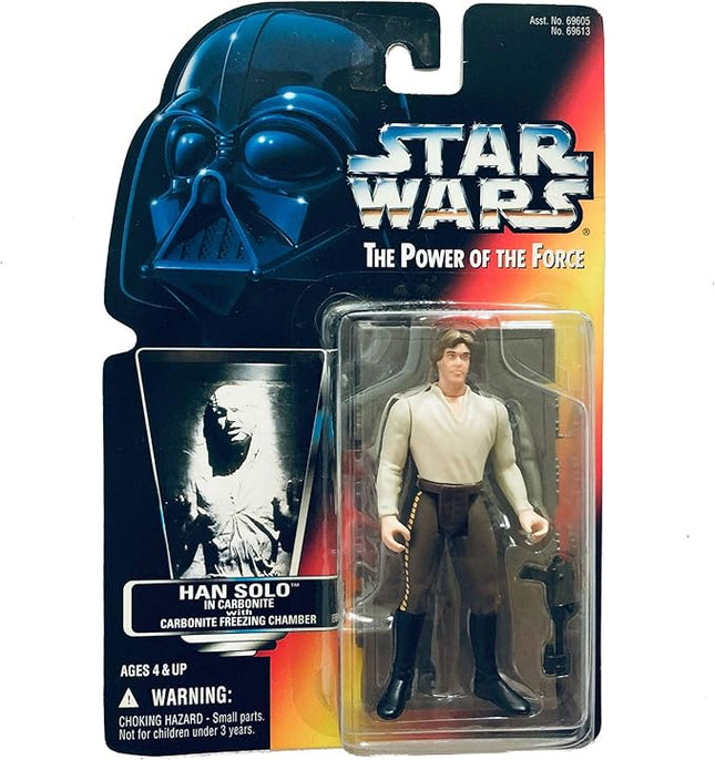 Star Wars, Power of the Force Red Card, Han Solo in Carbonite Action Figure, 3.75 Inches