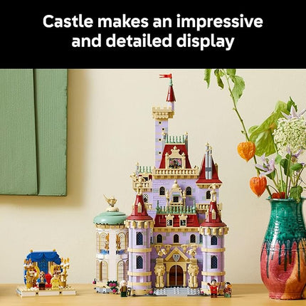 LEGO Disney Princess Beauty and The Beast Castle Building Set - Room Decor for Women & Men, Ages 18+ - Model Building Kit for Adults - Book Shelf Display - Gift for Christmas - 43263