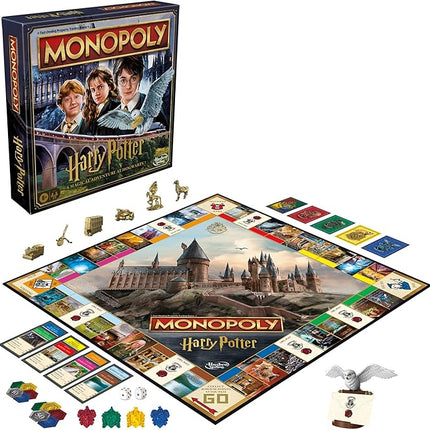 Monopoly Harry Potter Edition Board Game | A Magical Adventure at Hogwarts | Ages 8 and Up | 2 to 6 Players | Family Games | Gifts for Kids and Adults