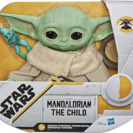 STAR WARS The Child Talking Plush Toy with Character Sounds and Accessories, The Mandalorian Toy for Kids Ages 3 and Up, Green