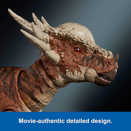 Mattel Jurassic World Hammond Collection Dinosaur Action Figure Toy, Stygimoloch, Premium Movie Design Glass Eyes & 14 Points Articulation
