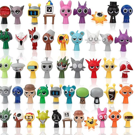 RZM Action Figures Mystery Box, Collectible Toy Figures for Kids & Adults, Mini Dolls for Home Desk Decor, Party Favors, Birthday Gifts for Boys and Girls (48 pcs)