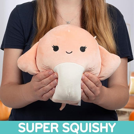 Squishmallows Original 8-Inch Ludovica The Stingray - Official Jazwares Plush - Collectible Soft Squishy Stingray Stuffed Animal Toy - Add to Your Squad - Gift for Kids, Girls & Boys