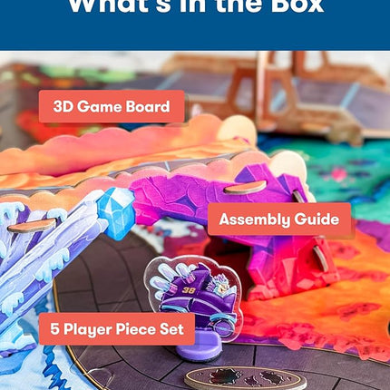 SimplyFun Crystal Cup Rally - Educational Kids Game - Develops Reasoning Skills, Planning, & Strategic Thinking - 2-5 Players, Ages 7 & Up