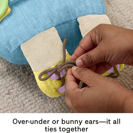 Fisher-Price Toddler Educational Toy Learn to Dress Bunny Plush Animal Activity Doll for Preschool Kids Ages 2+ Years