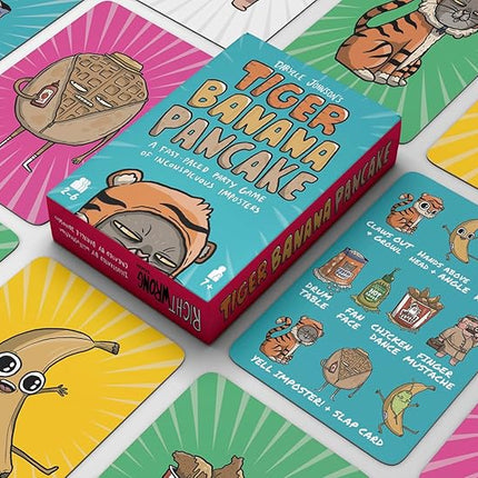 I'm Right You're Wrong Tiger Banana Pancake: 5 Min Card Game for Families, Fun & Hilarious Party Game for Kids, Teens & Adults, Ages 7-99, 2-10 Players, Designed by Darylle Johnson, seen on Netflix
