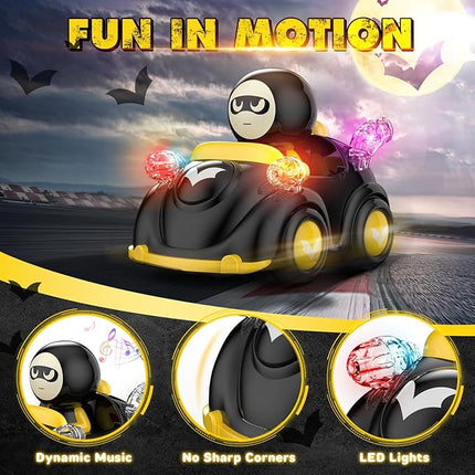 NQD Bat Remote Control Car for Toddlers, RC Cars with Music and Lights, ABS Material RC Cartoon Race Car Toys for Kids Birthday Gifts for Boys