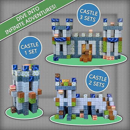 130PCS Magnetic Building Blocks - Magnet Cubes for Kids Ages 6-8-10-12 - Toy Block Magnetics Set Gifts for Boys & Girls - STEM Learning Imagination Sensory Toys - Storage Bag Included