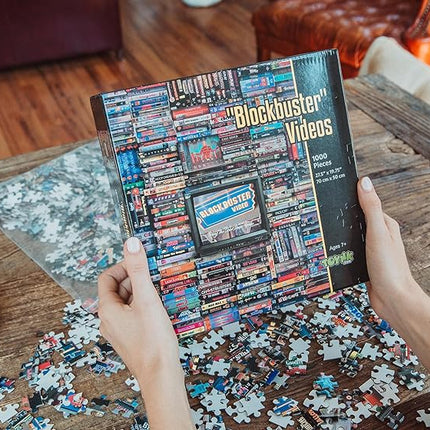 Blockbuster Era 1000-Piece Jigsaw Puzzle, Brain Teaser for Kids and Adults | 28 x 20 Inches