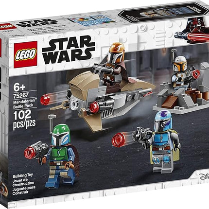 LEGO Star Wars Mandalorian Battle Pack 75267 Mandalorian Shock Troopers and Speeder Bike Building Kit; Great Gift Idea for Any Fan of Star Wars: The Mandalorian TV Series (102 Pieces)