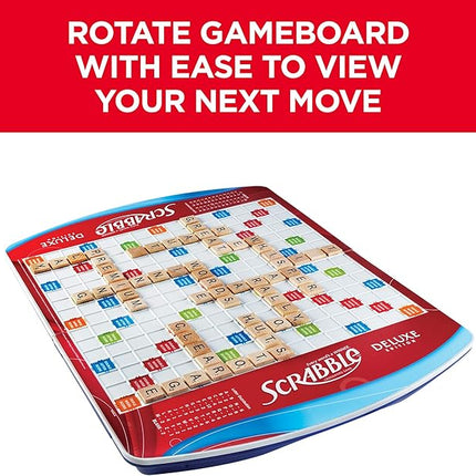 Hasbro Gaming Scrabble Deluxe Edition Board Game, (Amazon Exclusive)