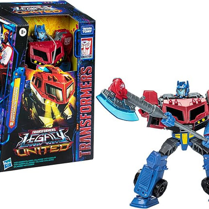 Transformers Legacy United Voyager Class Animated Universe Optimus Prime, 7-Inch Converting Action Figure, 8+