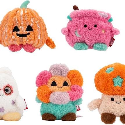 BumBumz 4.5-inch Groovy SpookyBumz Plush 5-Pack - Groovy Cauldron, Spooky Mushroom, Disco JackoLantern, Jack O Flower, and a Ghost - from The Makers of Original Squishmallows