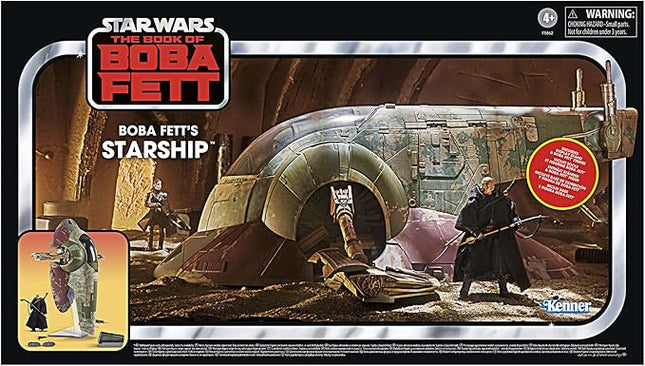 STAR WARS The Vintage Collection Boba Fett’s Starship Toy 3.75-Inch-Scale The Book of Boba Fett Vehicle, Toys for Kids Ages 4 and Up