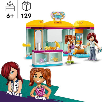 LEGO Friends Tiny Accessories Store and Beauty Shop Toy, Pretend Playset for Kids, Paisley and Candi Mini-Doll Characters and Mini Dolls Accessories, Great Gift for 6 Year Old Girls and Boys, 42608