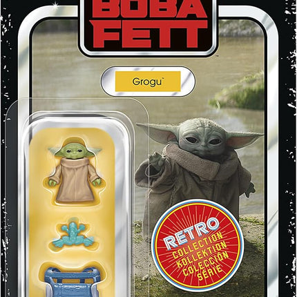 STAR WARS Retro Collection Grogu, The Book of Boba Fett 3.75 Inch Collectible Action Figures, Ages 4 and Up